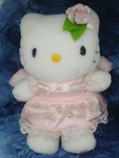 Juguete de peluche Hello Kitty 2001 8" Little Pink Angel Sanrio Denpo vintage segunda mano  Embacar hacia Argentina