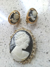 Vtg cameo earrings for sale  Patchogue