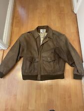 Vintage GIII BOMBER LEATHER JACKET SZ M for sale  Shipping to South Africa