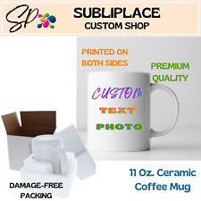 Usado, Caneca personalizada texto foto cerâmica branca 11 oz xícara de café caneca presente personalizada comprar usado  Enviando para Brazil