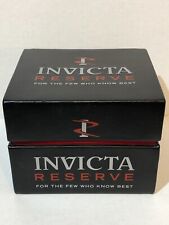 Invicta Reserve relógio de pulso unissex couro preto caixa de armazenamento vazia única, usado comprar usado  Enviando para Brazil