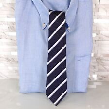 Terno magro listrado masculino Mr Junko gravata de pescoço azul marinho branco Repp formal moderno comprar usado  Enviando para Brazil