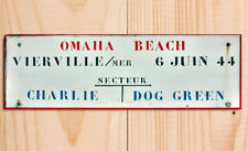 Omaha Beach Sign Normandy D-Day WW2 metal plaques signs poster image for sale  Shipping to South Africa
