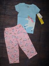 NWT Carters Unicorn Short Sleeve Pajamas Set 3T segunda mano  Embacar hacia Argentina