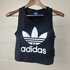Camiseta regata Adidas crop top, logotipo preto e branco tamanho pequeno comprar usado  Enviando para Brazil