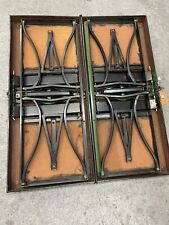 Vintage "Handy" Suitcase Folding Picnic Table & Chair Set Milwaukee Stamping Co., used for sale  Shipping to South Africa