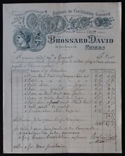 Thiers 1899 invoice d'occasion  Expédié en Belgium