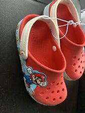 Crocs Super Mario Videojuego Nintendo Retro Niños Sandalia Roja Zapato Talla 11 Unisex segunda mano  Embacar hacia Argentina