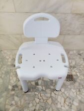 Cadeira de banho ajustável de plástico branco Carex com costas - Suporta até 400 lb comprar usado  Enviando para Brazil
