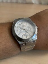 Relógio masculino Guess WaterPro cronógrafo tom prata 100M precisa de bateria comprar usado  Enviando para Brazil