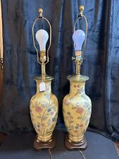 pair brass lamps tall 31 for sale  Falling Waters