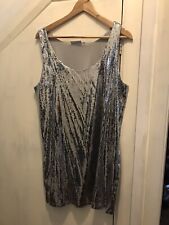 Silver sequin mini for sale  LONDON