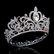 5.5cm Tall Crystal Wedding Bridal Queen Princess Prom Tiara Crown For Women for sale  Shipping to South Africa