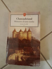 Chateaubriand mémoires tombe d'occasion  Patay