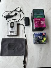 Sony Minidisc MZ-R35 Walkman, doskonały stan zawiera 6x74 puste płyty, używany na sprzedaż  Wysyłka do Poland