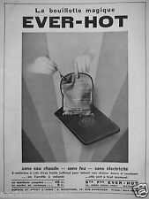 Publicité 1937 bouillotte d'occasion  Compiègne