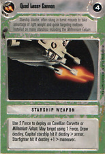 Star Wars 1995 juego de cartas personalizable estreno set de cuatro cañones láser segunda mano  Embacar hacia Argentina