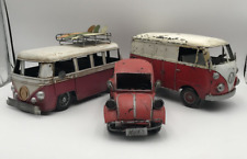 Volkswagon Metal VW Bus Bug Van Lote de 3 Decorativas Decoração para Casa Vintage comprar usado  Enviando para Brazil