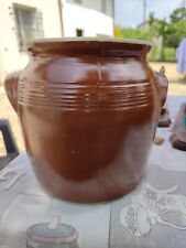 vaso terracotta antico smaltato siciliano usato  Novi Ligure
