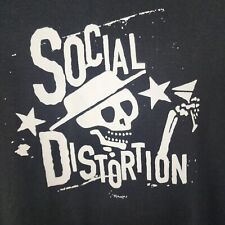 Camiseta masculina distorção social 2XL manga curta preta gráfica música punk comprar usado  Enviando para Brazil