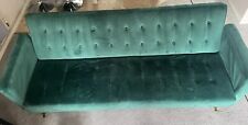 Velvet style sofa for sale  BURY ST. EDMUNDS