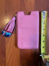 Capa carteira celular couro rosa fóssil com zíper e borla Fortnite lhama comprar usado  Enviando para Brazil