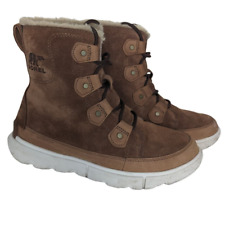 Sorel Explorer Next Joan Waterproof Winter Boots Velvet Tan Fawn Women Size 6.5 for sale  Shipping to South Africa