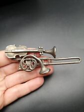 Vintage Arisan Musical Violin And Trombone Brooch Large, used for sale  Shipping to South Africa