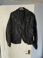 real leather biker jacket for sale  KIRKBY STEPHEN