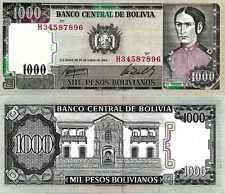 Bolivie 1000 bolivianos d'occasion  Aspet