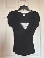 sequins black top small for sale  Amherst