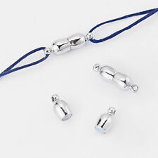 5Set Silver Peanut / Gourd Shape Magnetic Clasp Connector Fit 1.5mm Leather Cord segunda mano  Embacar hacia Mexico