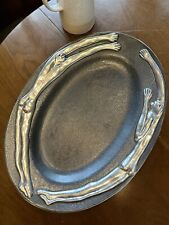 Carrol Boyes Serving Plate Large Silver Cast Aluminum Conversation Platter  for sale  Shipping to South Africa