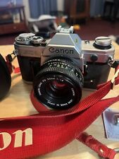 Canon AE-1 SLR Film Camera - silver/black for sale  Shipping to South Africa
