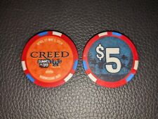 Creed "Verano del '99 y más allá" Crucero Edición Limitada Oficial $5 Chip de Casino, usado segunda mano  Embacar hacia Argentina