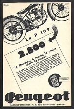 Publicite 1938 moto d'occasion  France