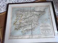Spain portugal map for sale  TORQUAY