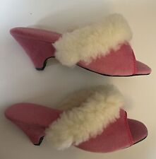 Vintage fluffy mules for sale  SHEFFIELD