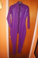 Purple latex catsuit for sale  BUCKINGHAM