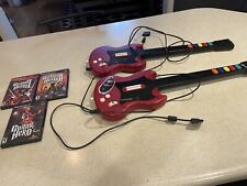 Lote de 2 Guitar Hero RedOctane Red Gibson Sg PS2 PSLGH CON Guitarra 1 2 3 Juegos Lote segunda mano  Embacar hacia Argentina