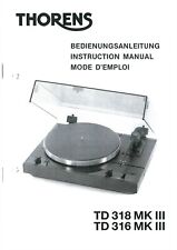 thorens td 316 gebraucht kaufen  Sulzbach-Rosenberg