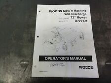 Woods cortar 'n máquina D7221-3 descarga lateral 72" Cortacésped manual del operador MAN0081, usado segunda mano  Embacar hacia Spain