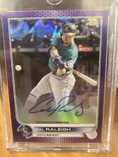 CAL RALEIGH 2022 Topps Chrome Purple Refractor RC Rookie Auto Mariners /250 for sale  Shipping to South Africa
