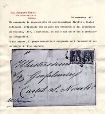 1852 novembre qr. usato  Montelupo Fiorentino