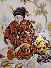 Porzellan wandteller geisha gebraucht kaufen  Gattendorf