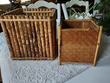 Vintage bamboo wicker for sale  Mcdonough
