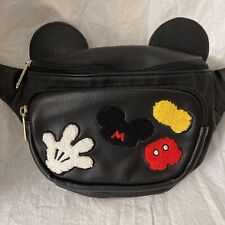 Loungefly Disney Mickey Mouse Patches Bolsa de Cinto Bordada Preta comprar usado  Enviando para Brazil