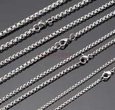 20pcs In Bulk Men/women's Wholesale Stainless Steel Box Necklace Chain 1.5-3.5mm tweedehands  verschepen naar Netherlands