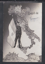 Cartolina italia bandiera usato  Italia
