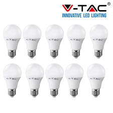10 LAMPADINE LED V-Tac Bulbo E27 da 9W  Lampade Luce Calda Naturale Fredda usato  Italia